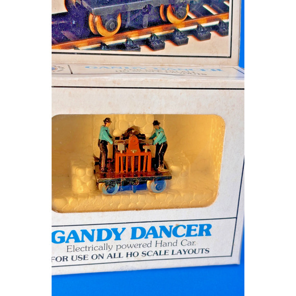 Bachmann HO Scale Powered Gandy Dancer Handcar No. 46-1202 Original Box - Picture 3 of 11